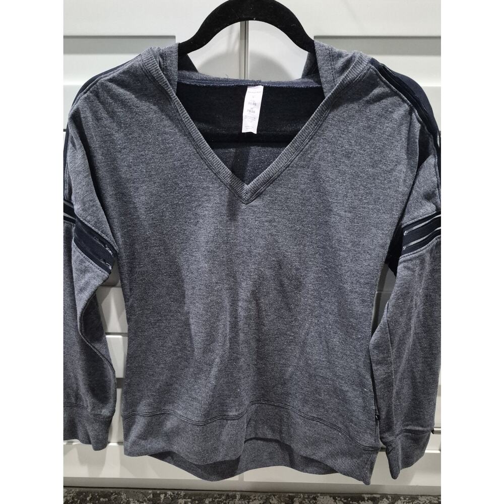 Marika Sport Women Hoodie /M Gray Long Sleeve See Trough Band On Hands/shoulder